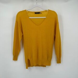 Isabel Marant Womens Cashmere Sweater Size UK 40 US 8 Mustard Yellow Minimalist